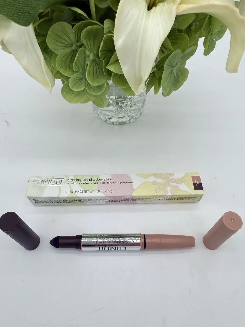 CLINIQUE High Impact Shadow Play Eyeshadow + Definer 04 Cafe Au Lait